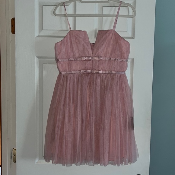Lulus pretty in pink tulle dress is so cute! Size large - Picture 1 of 2